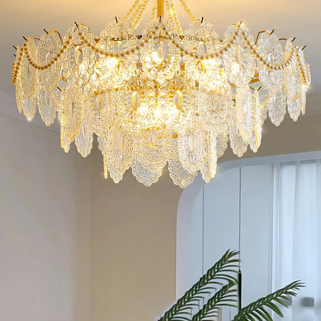 Vakkerlight Chandeliers Pearls Glass Chandelier