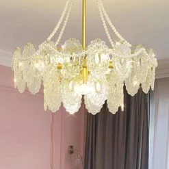 Vakkerlight Chandeliers Pearls Glass Chandelier