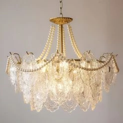 Vakkerlight Chandeliers Pearls Glass Chandelier