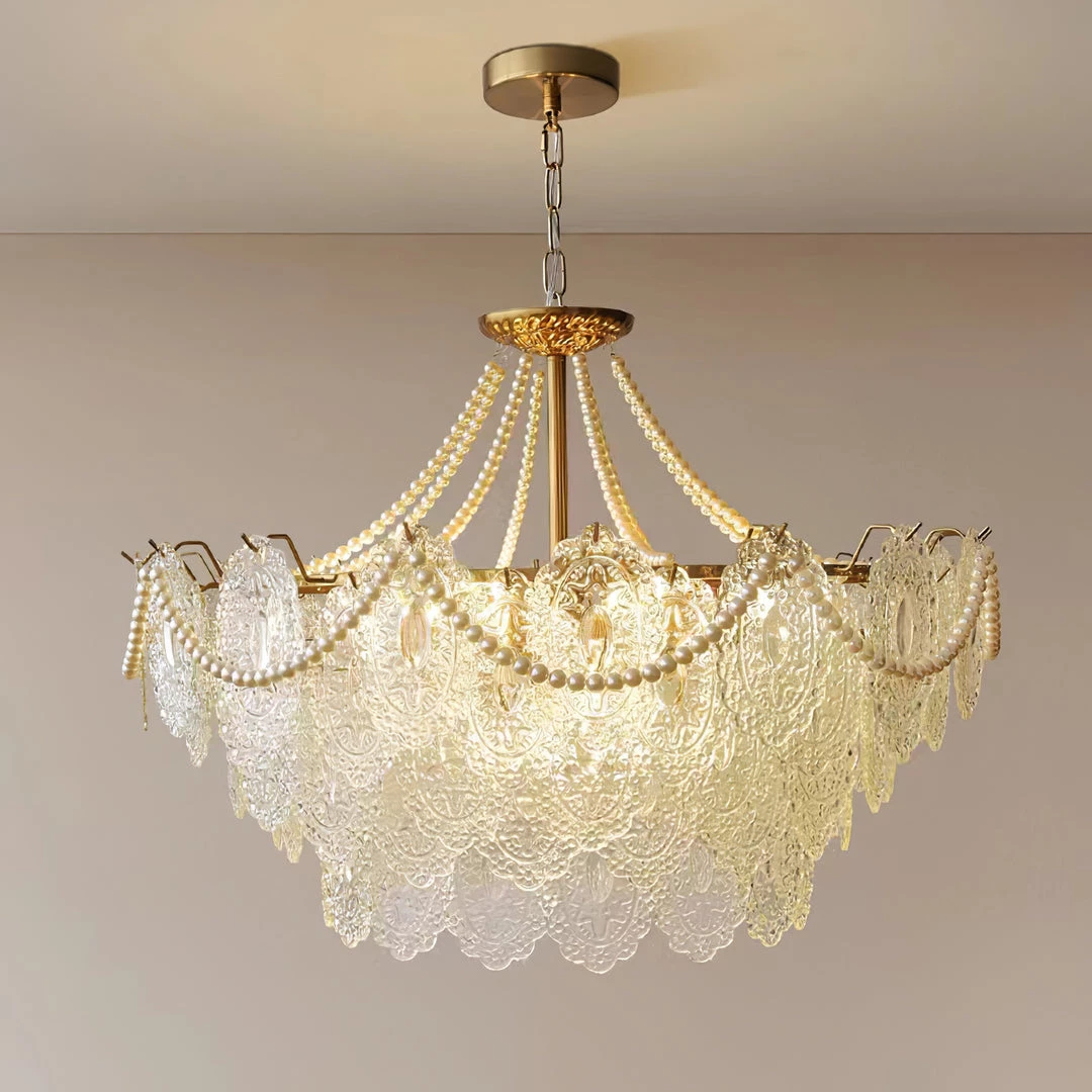 Vakkerlight Chandeliers Pearls Glass Chandelier