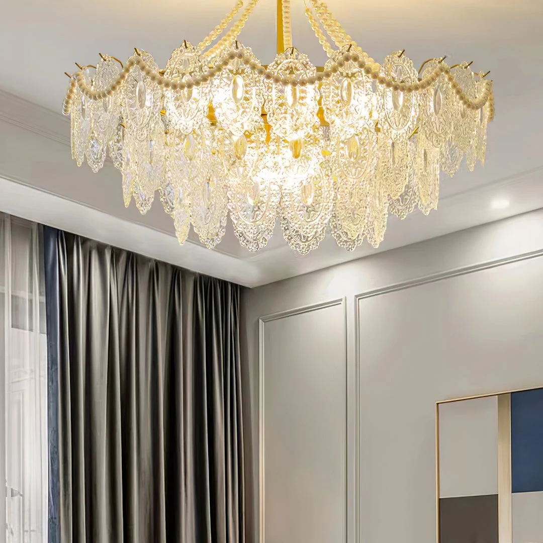 Vakkerlight Chandeliers Pearls Glass Chandelier