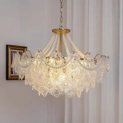 Vakkerlight Chandeliers Pearls Glass Chandelier
