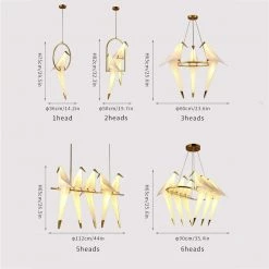Vakkerlight Perching Bird Chandelier Chandeliers