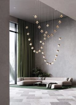 Vakkerlight Living Room Pyrite Chandelier