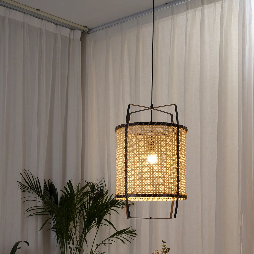 Vakkerlight Pendant Lights Rattan Cane Pendant Light