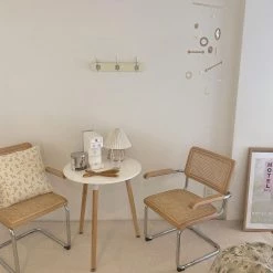 Vakkerlight Table Lamps Rattan Pleated Table Lamp