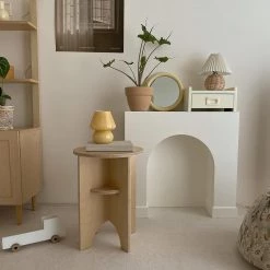 Vakkerlight Table Lamps Rattan Pleated Table Lamp