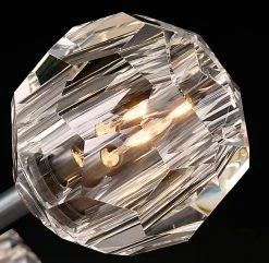 Vakkerlight Pendant Lights Crystal Ball Linear Round Chandelier