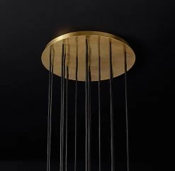 Vakkerlight Pendant Lights Crystal Ball Linear Round Chandelier