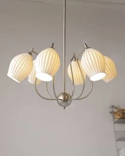 Vakkerlight Ceramic Ribbed Chandelier