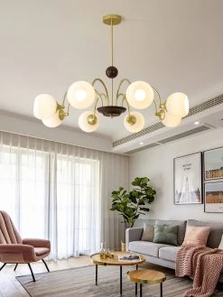 Vakkerlight Sculptural Glass Ribbed Chandelier