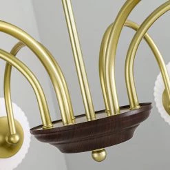 Vakkerlight Sculptural Glass Ribbed Chandelier