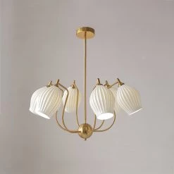 Vakkerlight Ceramic Ribbed Chandelier