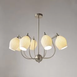 Vakkerlight Ceramic Ribbed Chandelier