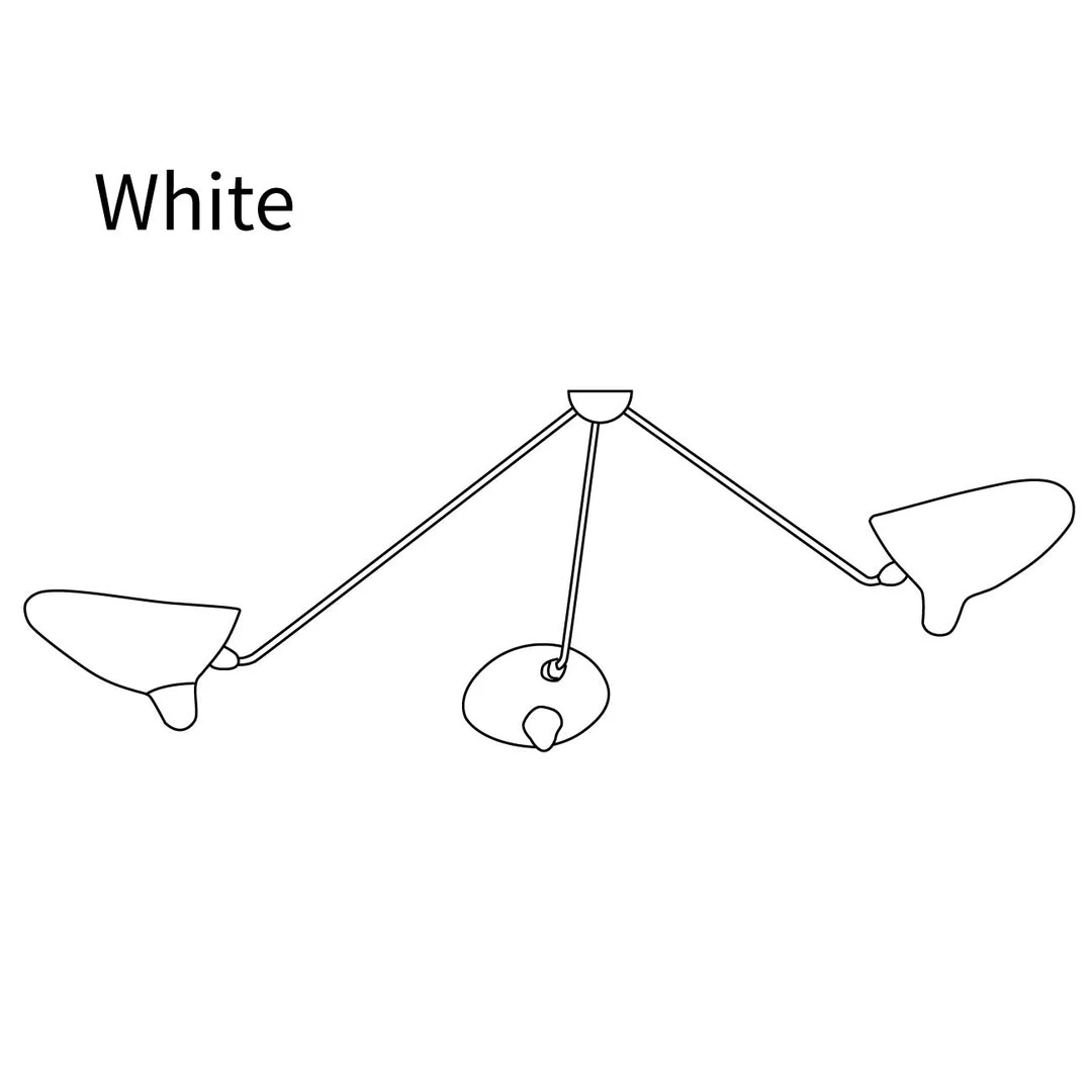 Vakkerlight Serge Mouille Ceiling Lamp