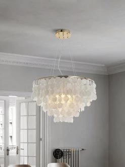 Vakkerlight Pendant Lights Shell Wind Chime Chandelier