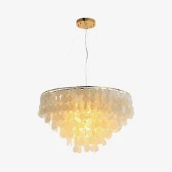 Vakkerlight Pendant Lights Shell Wind Chime Chandelier