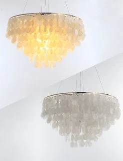 Vakkerlight Pendant Lights Shell Wind Chime Chandelier