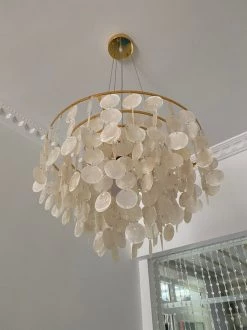 Vakkerlight Pendant Lights Shell Wind Chime Chandelier
