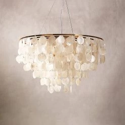 Vakkerlight Pendant Lights Shell Wind Chime Chandelier