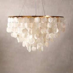 Vakkerlight Pendant Lights Shell Wind Chime Chandelier
