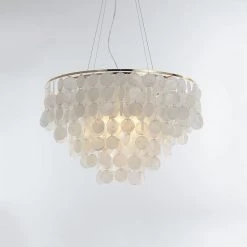 Vakkerlight Pendant Lights Shell Wind Chime Chandelier