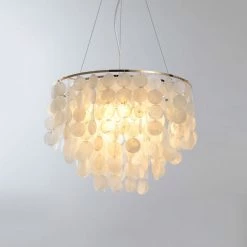 Vakkerlight Pendant Lights Shell Wind Chime Chandelier