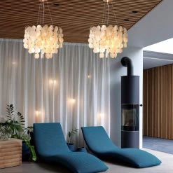 Vakkerlight Pendant Lights Shell Wind Chime Chandelier