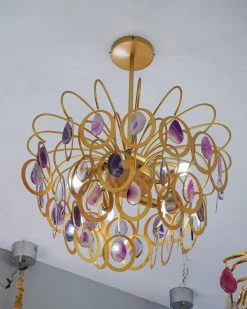 Vakkerlight Luxury Pendant Slice Agate Chandelier