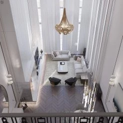 Vakkerlight Chandeliers Tassel Aluminum Chain Chandelier