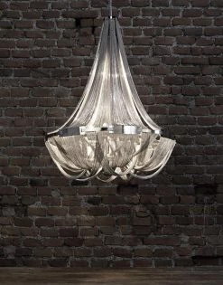 Vakkerlight Chandeliers Tassel Aluminum Chain Chandelier