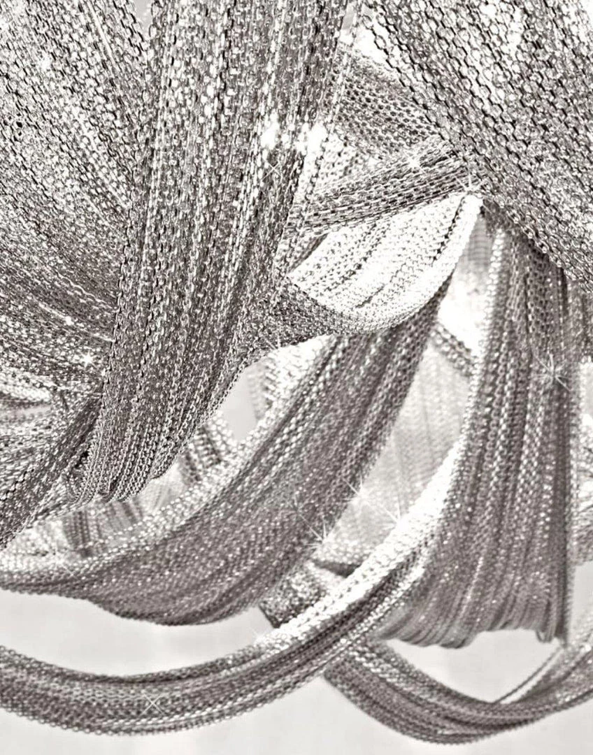 Vakkerlight Chandeliers Tassel Aluminum Chain Chandelier