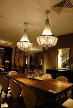 Vakkerlight Chandeliers Tassel Aluminum Chain Chandelier