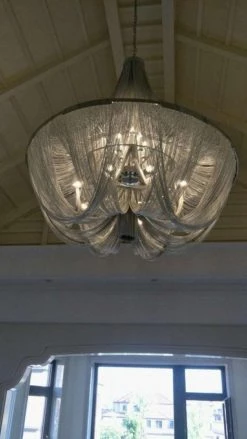 Vakkerlight Chandeliers Tassel Aluminum Chain Chandelier