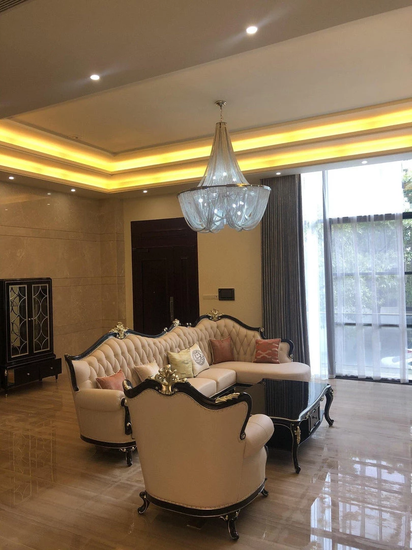 Vakkerlight Chandeliers Tassel Aluminum Chain Chandelier