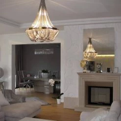 Vakkerlight Chandeliers Tassel Aluminum Chain Chandelier