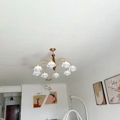 Vakkerlight Swedish Modern Brass Chandelier Chandeliers