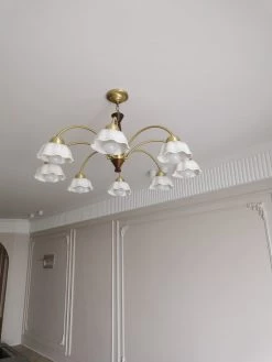 Vakkerlight Swedish Modern Brass Chandelier Chandeliers