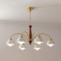 Vakkerlight Swedish Modern Brass Chandelier Chandeliers