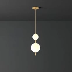 Vakkerlight Vertical Glass Globe Pendant Lamp Pendant Lights