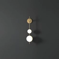 Vakkerlight Vertical Glass Globe Wall Lamp