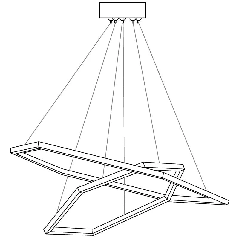 Vakkerlight Chandeliers Gold Vesanto Chandelier