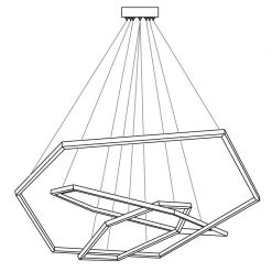 Vakkerlight Chandeliers Gold Vesanto Chandelier