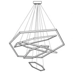 Vakkerlight Chandeliers Gold Vesanto Chandelier