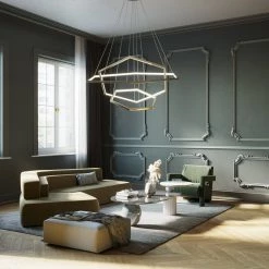 Vakkerlight Chandeliers Gold Vesanto Chandelier