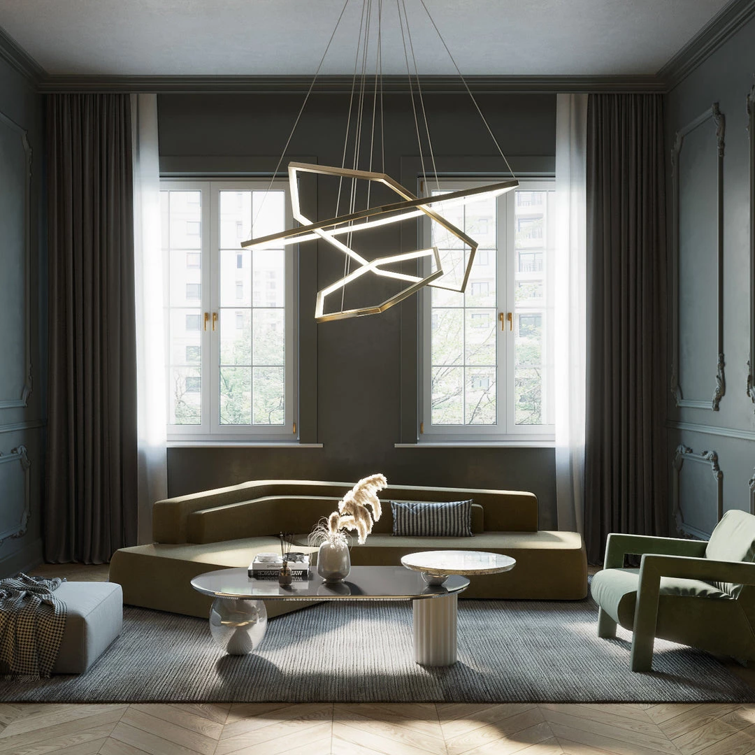 Vakkerlight Chandeliers Gold Vesanto Chandelier