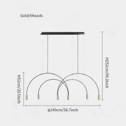 Vakkerlight Chandeliers Arcs Pendant Light