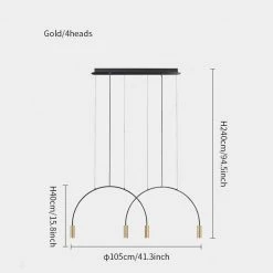 Vakkerlight Chandeliers Arcs Pendant Light