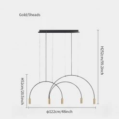 Vakkerlight Chandeliers Arcs Pendant Light