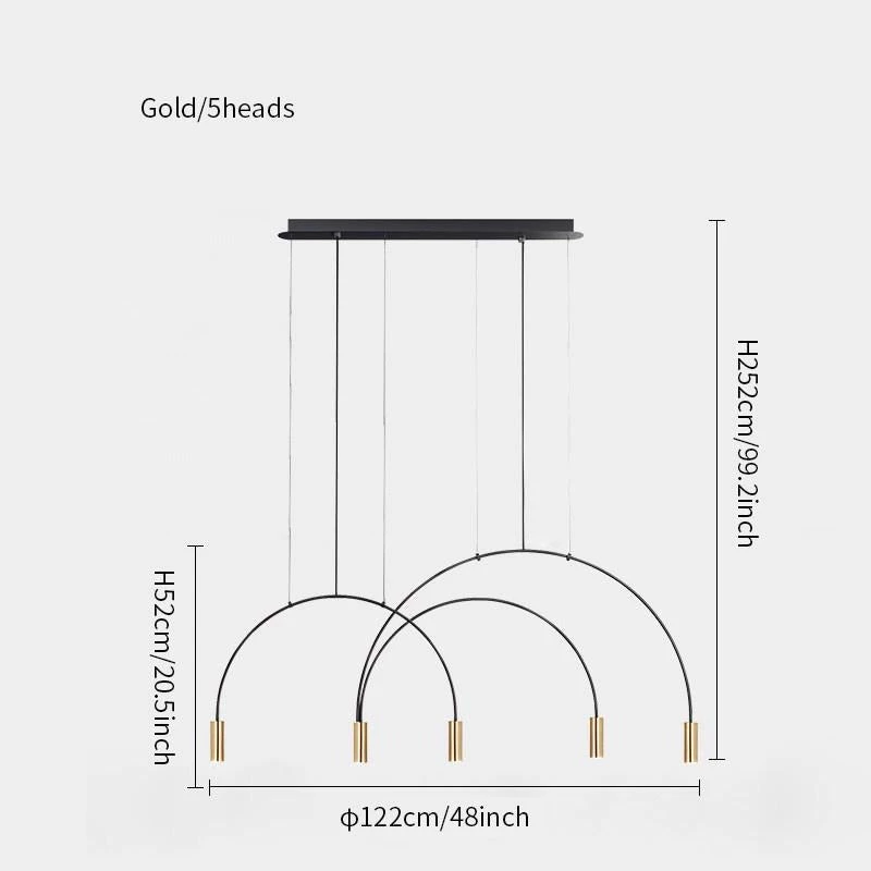 Vakkerlight Chandeliers Arcs Pendant Light